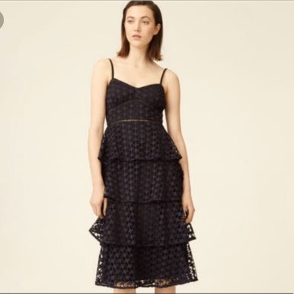 club monaco becaw dress Club Monaco | Dresses | Club Monaco Becaw Lace Startiered Lace Dress Burgundy Size